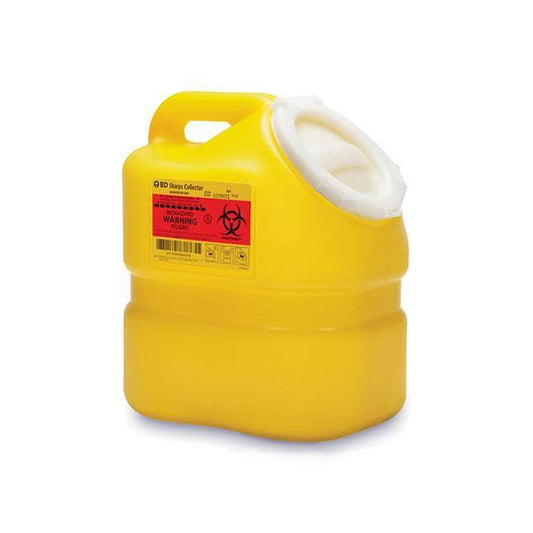 Sharps Collector, One-Piece, Yellow, 3.1 L ,24/CASE
