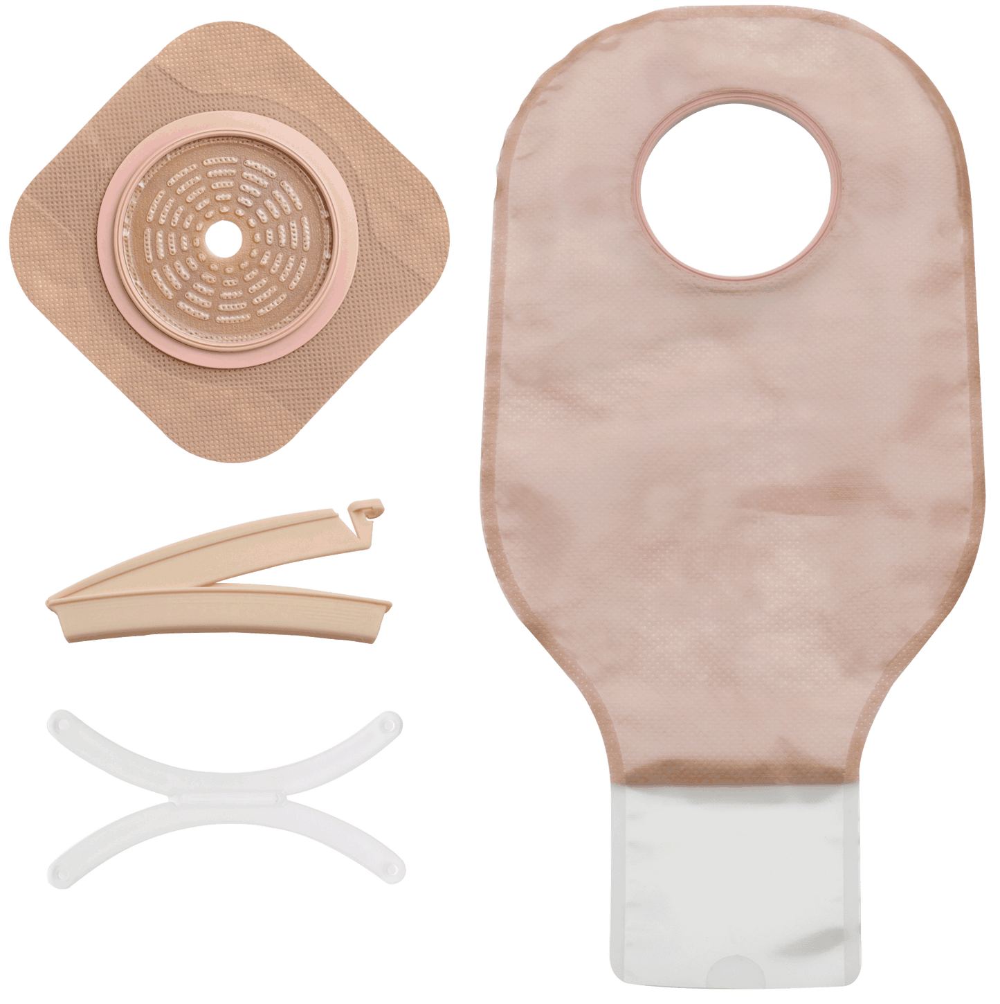 BX/5 New Image Two-Piece Drainable Ostomy Kit, Cut-to-Fit Stoma up to 3-1/2" (89mm), Flange 4" (102mm), Non-Sterile, Lock 'n Roll Closure