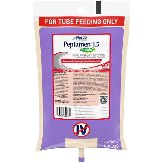CS/6 - Peptamen 1.5 w/ PreBio1, SpikeRight Plus 1000ml UltraPak Bags