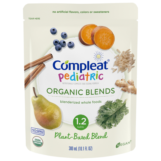 CS/24 - Compleat Pediatric Organic Blends Plant Based, 10.1oz (300mL) pouch