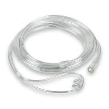 Cannula Oxygen Soft-Touch w/ Curved Prong and Non-Flared Tip 7' Tubing, Crush-resistant, Latex-Free