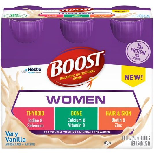 CS/24 - Boost Women 8 oz Bottle, Very Vanilla