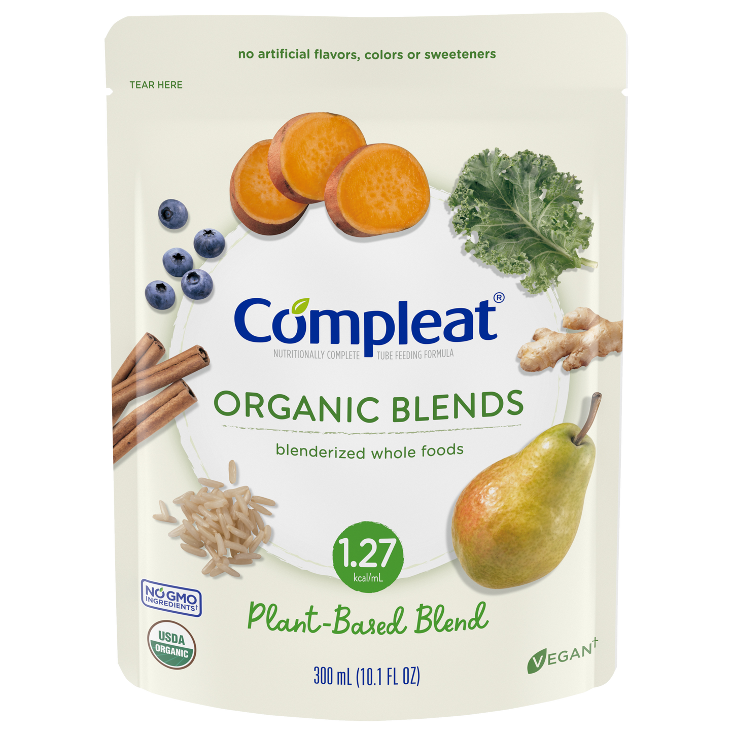 CS/24 - Compleat Organic Blends Plant Based, 10.1oz (300mL) pouch