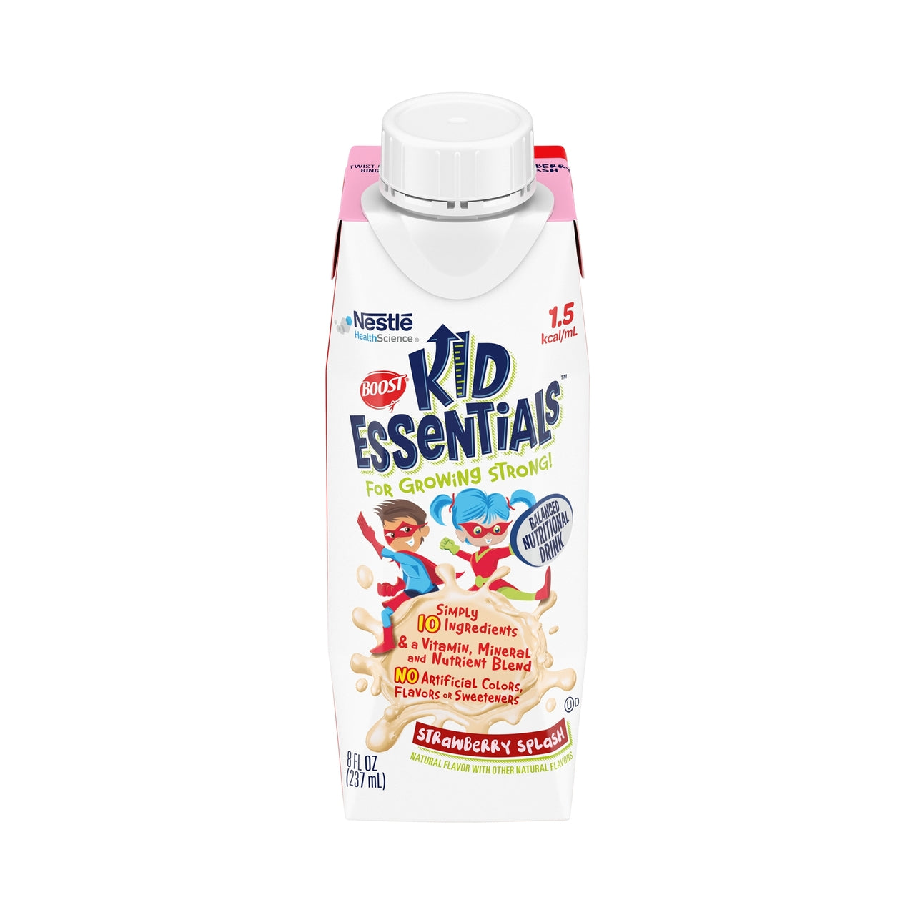 CS/24 - Boost Kid Essentials 1.5, Strawberry Splash 8 oz Carton