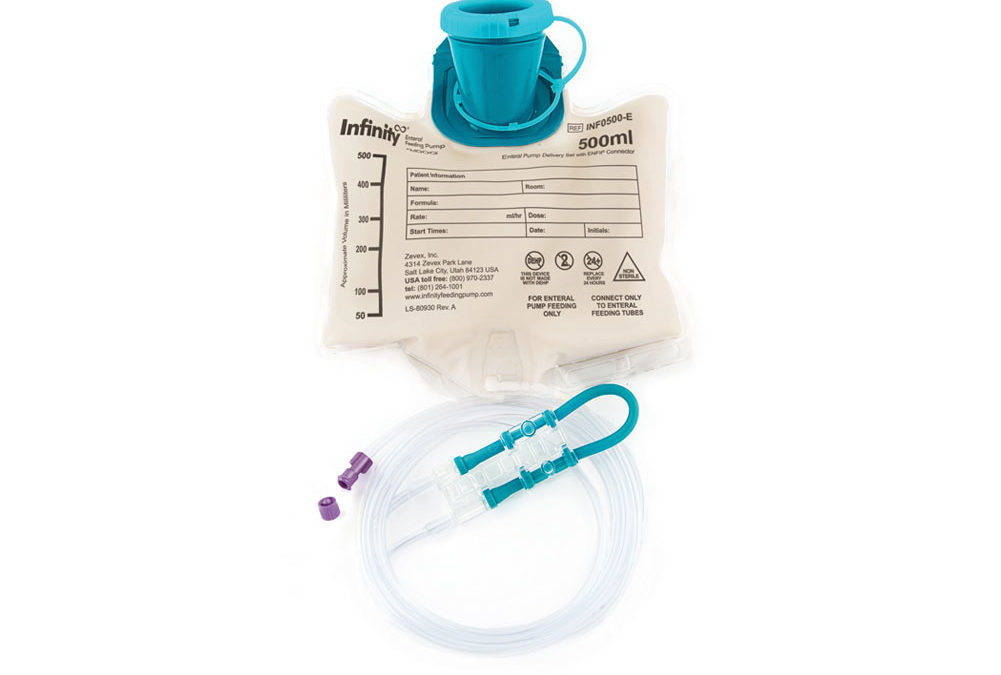 CS/30 - Moog EnteraLite Infinity Administration Set, with Pre-Attached ENFit Connector,500mL Bag