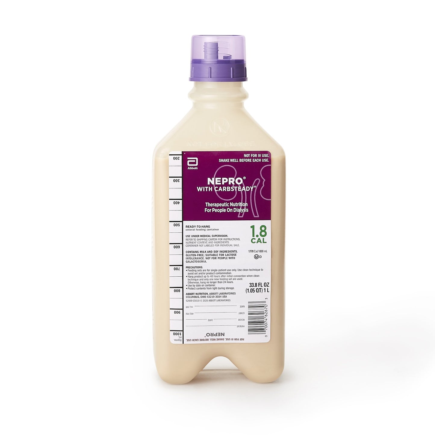 EA/1 - Nepro with Carbsteady Tube Feeding Formula, 1000ml RTH Bottle