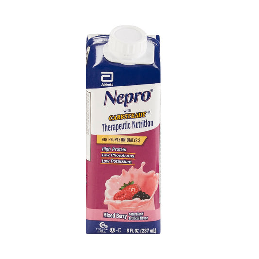 CS/24 - Nepro with Carbsteady Oral Supplement, Mixed Berry 8 oz. Carton