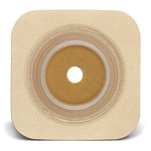 BX/10 - Sur-fit Natura Stomahesive Cut-to-fit Flexible Wafer 4" x 4" Flange 1-3/4" Tan. Manufacturer #: 125264