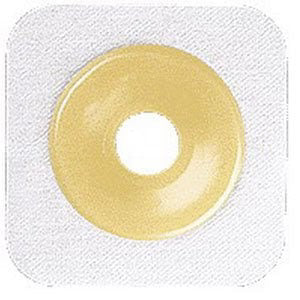 BX/10 - Sur-fit Natura Stomahesive Cut-to-fit Flexible Wafer 4" x 4" Flange 1-3/4" White. Manufacturer #: 125259