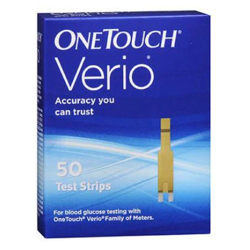 ONE TOUCH VERIO BLUE BLOOD GLUCOSE TEST STRIP