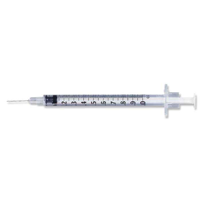 BD™ Allergy Syringe with permanently attached needle - 25/Tray