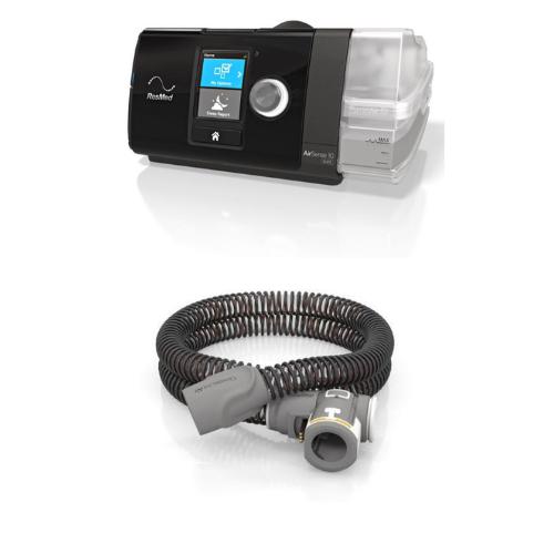 ResMed AirSense S10 with Heated Hose, 12 filters, water chamber and mask wipes