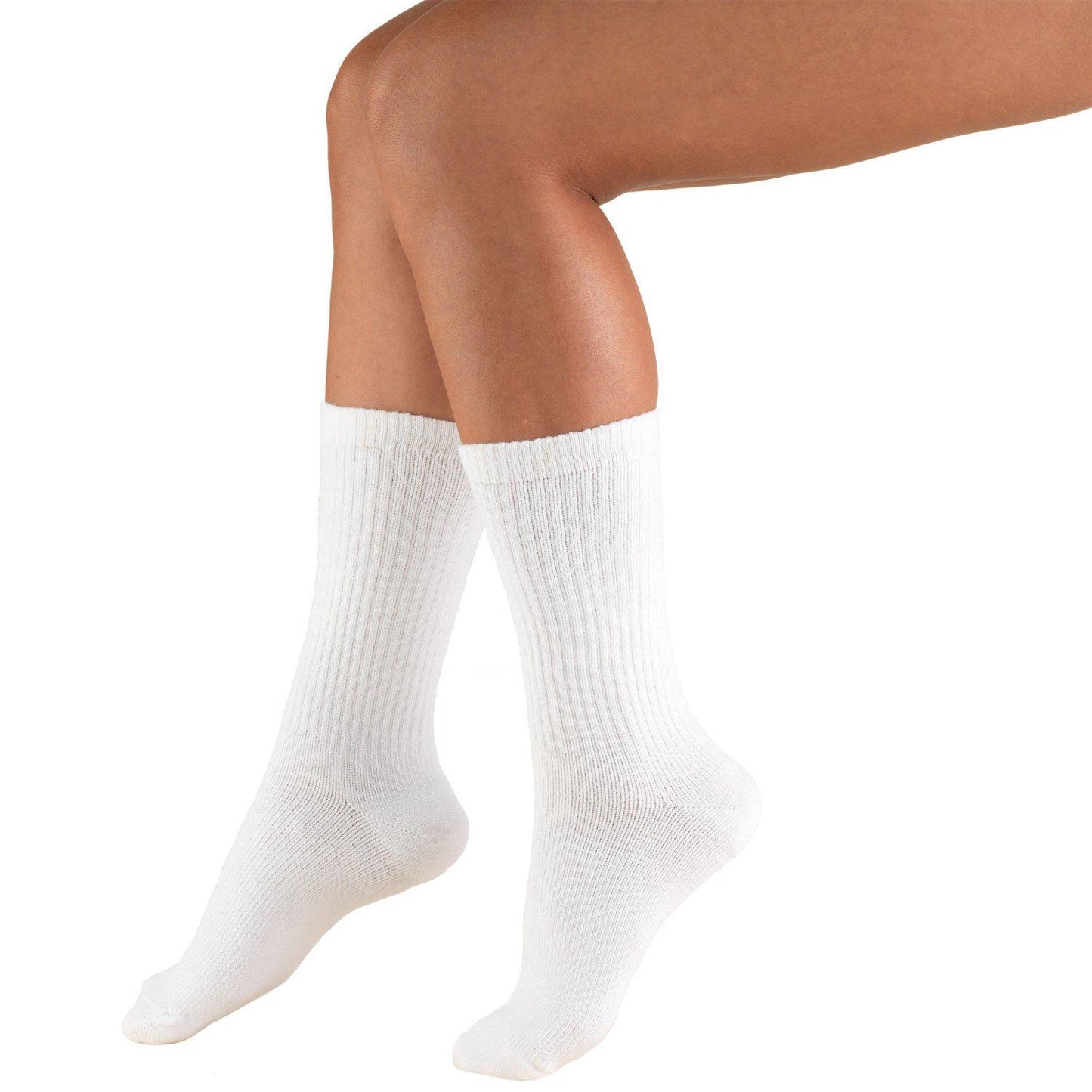 Truform Trusoft Diabetic Crew-Length Compression Sock - 8-15mmHg