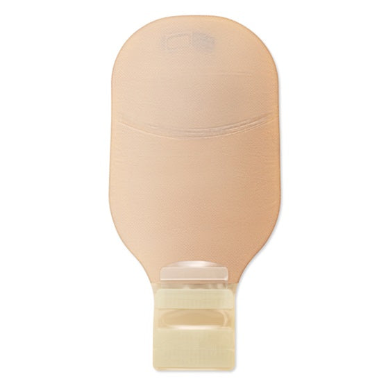 Premier™ One-Piece Drainable Ostomy Pouch – Flat CeraPlus™ Barrier, Lock 'n Roll™ Closure, Tape, Filter