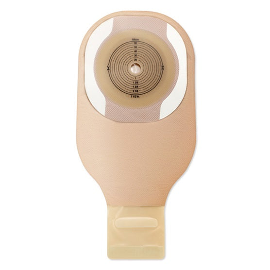 Premier™ One-Piece Drainable Ostomy Pouch – Flat CeraPlus™ Barrier, Lock 'n Roll™ Closure, Tape, Filter